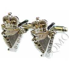 Royal Irish Regiment (Harp) Cufflinks (Metal / Enamel)